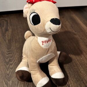 Rudolph The Red Nosed Reindeer Clarice Plush 10"  Light Up Musical Christmas